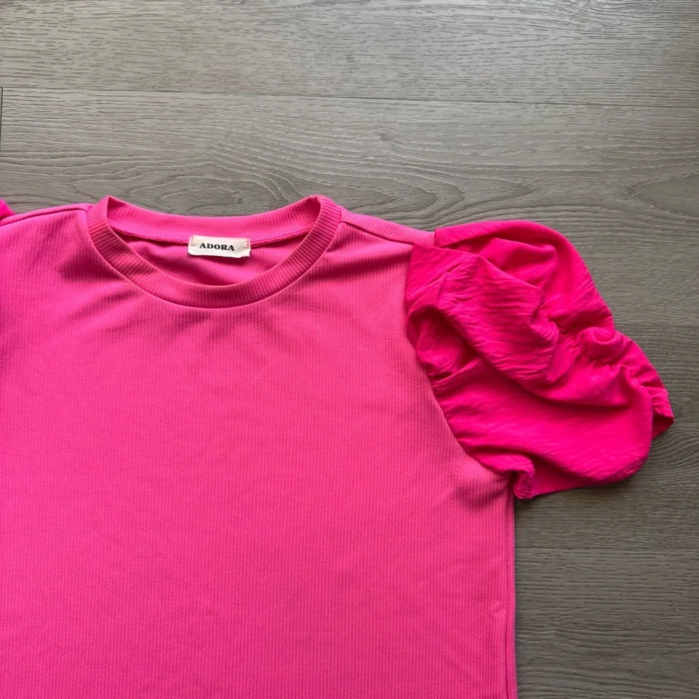 Adora Puff Sleeve Ribbed Shirt - Picture 4 of 7